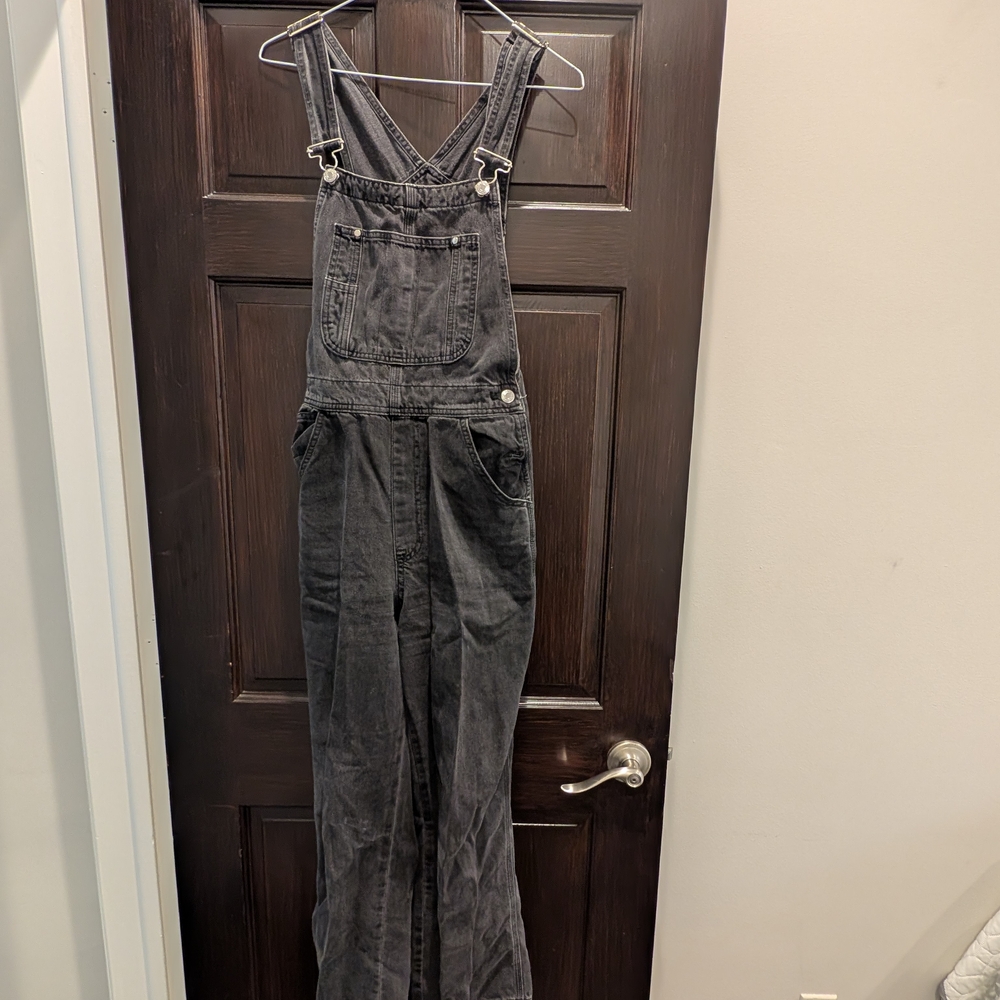 Classic Black Women's Denim Overalls